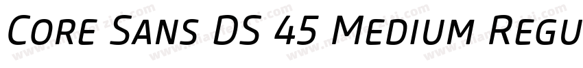 Core Sans DS 45 Medium RegularV字体转换